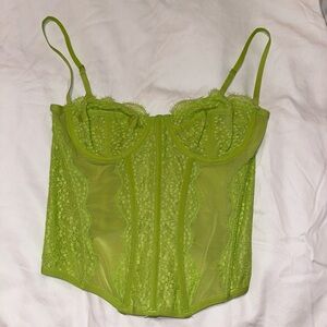 Bright Green Corset Top